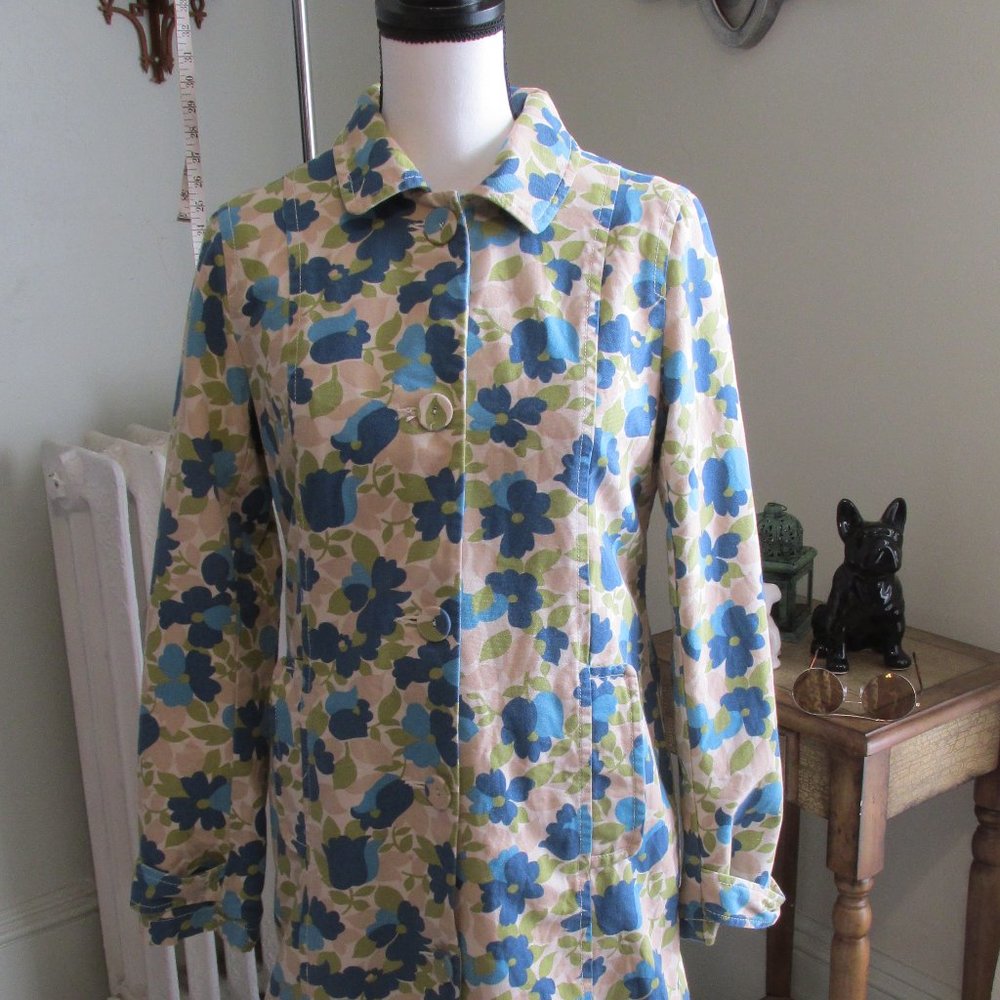 Floral Long Light Weight Coat